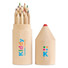 Set 12 matite in legno in confezione chiudibile colore legno