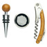 Set vino in scatola di bamboo colore legno