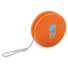 Yo-yo in plastica con superficie piatta colore arancio