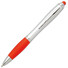 Penna a sfera in ABS con impugnatura morbida colore rosso MO8152-05