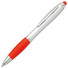 Penna a sfera in ABS con impugnatura morbida colore rosso