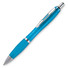 Penna a sfera in ABS con rifiniture in silver colore turchese