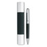 Penna a sfera in metallo con astuccio cilindrico in pelle colore nero IT3350-03