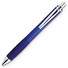 Penna a sfera in plastica con meccanismo a scatto colore blu trasparente IT3363-23