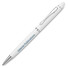Penna a sfera twist in alluminio con punta touch screen colore bianco