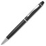 Penna a sfera twist in alluminio con punta touch screen colore nero