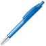 Penna con fusto trasparente in ABS colore blu trasparente MO8813-23