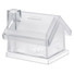 Salvadanaio a forma di casa in plastica trasparente colore trasparente MO7242-22