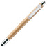 Set penna blu e matita a mine in bamboo colore legno