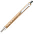 Set penna blu e matita a mine in bamboo colore legno