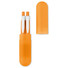 Set penna e matita in confezione in plastica colore arancio MO8757-10