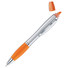 2in1 penna ed evidenziatore con impugnatura in gomma colore arancio