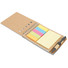 Blocco notes con penna e 40 fogli colore beige MO8107-13