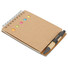 Blocco notes con penna e 40 fogli colore beige