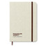 Notebook con cover in canvas e segna pagina colore beige