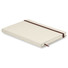 Notebook con cover in canvas e segna pagina colore beige