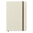 Notebook con cover in canvas e segna pagina colore beige