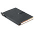 Notebook in carta riciclata con post it e penna ecologica colore nero MO9213-03