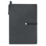Notebook in carta riciclata con post it e penna ecologica colore nero