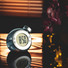 Orologio con display LCD da tavolo ad acqua colore argento opaco