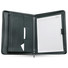 Porta blocnotes A4 a zip con scomparti e porta penne colore nero