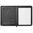 Porta blocnotes A4 a zip con scomparti e porta penne colore nero