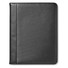 Porta blocnotes A4 a zip con scomparti e porta penne colore nero