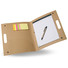 Porta blocnotes in cartone chiudibile con 2 bottoni colore beige