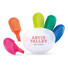 Set 5 evidenziatori in box di plastica adatto a logo colore multicolor