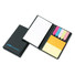 Set memo in PVC con post it e segna pagine colorati colore nero