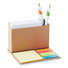Set memo pad colorati a forma di porta penne colore beige MO8760-13