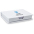 Set memo pad colorati e 100 fogli neutri in confezione colore bianco