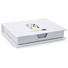 Set memo pad colorati e 100 fogli neutri in confezione colore bianco