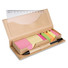 Set penna post it e memo pad in custodia di cartone colore beige MO7756-13