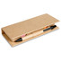 Set penna post it e memo pad in custodia di cartone colore beige