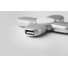 Spinner con 3 porte USB e cavo micro USB incluso colore argento