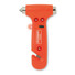 Martello emergenze 3in1 con taglierino e luce LED colore arancio