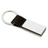 Portachiavi in PU con parte in metallo per logo colore nero KC6788-03