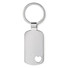 Portachiavi rettangolare con dettaglio a forma cuore colore argento opaco MO8694-16