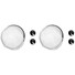 Set di 2 tendine parasole per auto con 2 ventose colore nero