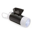 Torcia LED e contenitore per bustine iginiche per animali colore nero