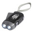 Torcia dinamo in ABS con 2 LED colore nero