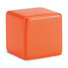 Antistress a forma di cubo in PU colore arancio MO7659-10