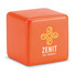 Antistress a forma di cubo in PU colore arancio