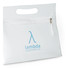 Beauty case in PVC con zip e manico colore trasparente