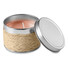 Candela profumata in confezione di latta colore beige IT2873-13
