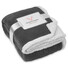 Coperta in pile con inserti in sherpa colore grigio