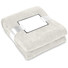 Coperta in pile di flanella con nastro colore beige MO9088-13