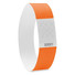 Foglio con 10 braccialetti numerati tyvek colore arancio