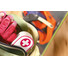 Kit Primo Soccorso in astuccio PVC con bendaggi colore rosso